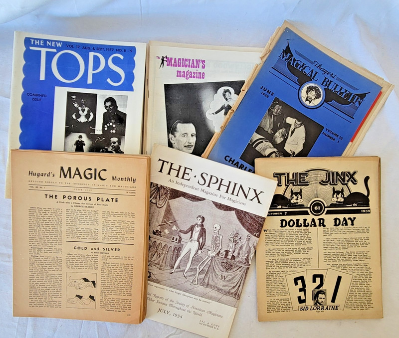 Vintage Magic Magicians Magazines and Newsletters Hugards Magic The Sphinx Jinx