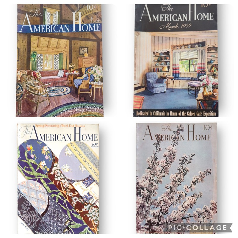 Set of 4 The American Home Magazines 1930’s Harry Marinsky Vintage Ads gallery