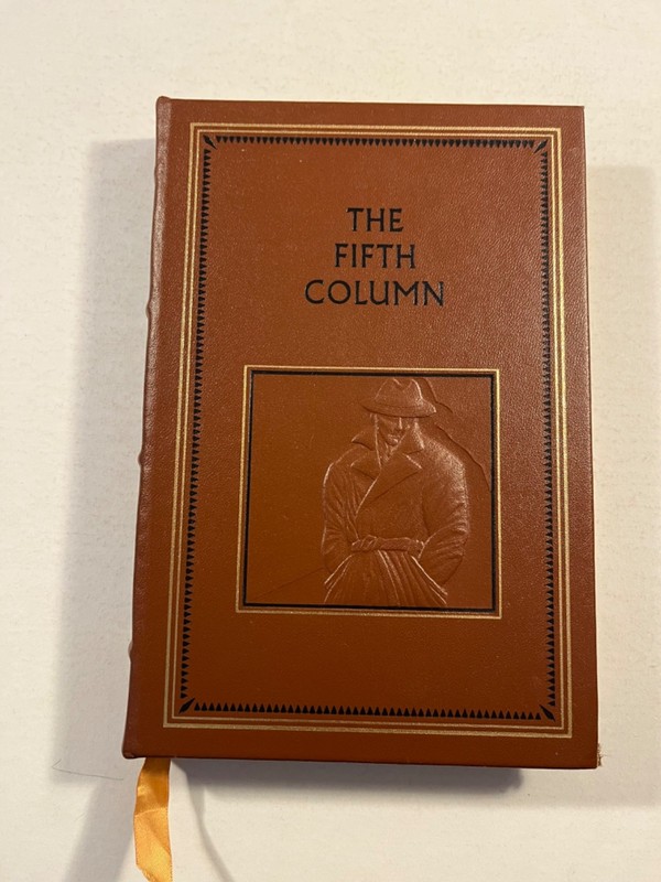 ‘The Fifth Column’ Ernest Hemingway Easton Press Leather 1990