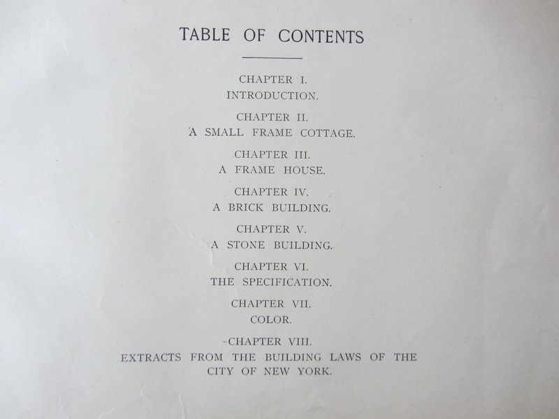 1905 Practical Lessons in Architectural Drawing Tuthill Plans Elevations Details gallery