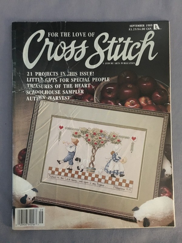 Vintage Variety of Cross Stitch & Country Crafts Magazines Lot of 10 1989-91 gallery