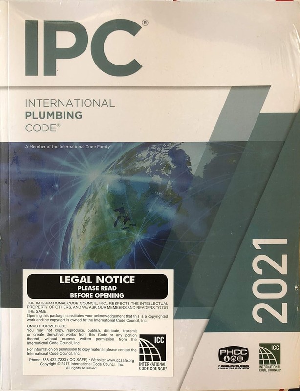 2021 International Plumbing Code (International Code Council Series) 1st Edition