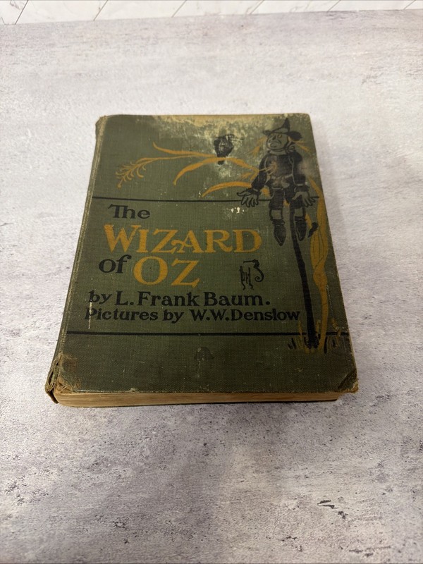 The Wizard of OZ L. Frank Baum W.W. Denslow Donohue 1903 hardcover color