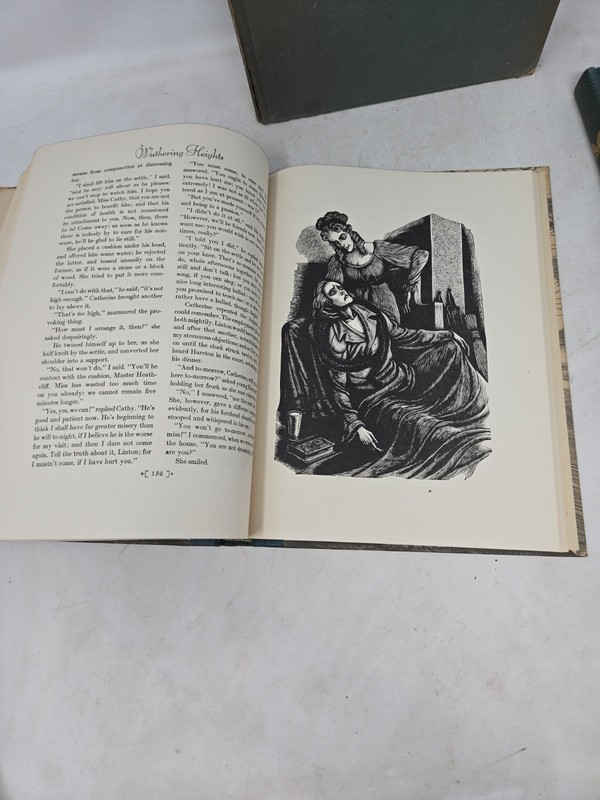 Jane Eyre by Charlotte Bronte & Wuthering Heights by Emily Bronte 1943 Vintage gallery