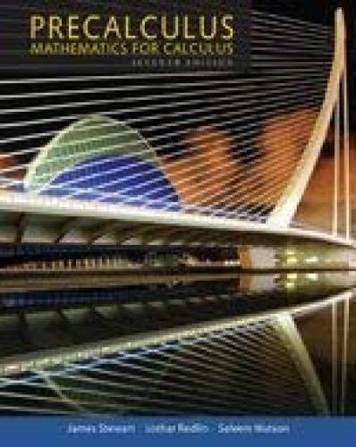 PRECALCULUS MATH.F/CALCULUS-TEXT (LL) – Loose Leaf By James Stewart – GOOD