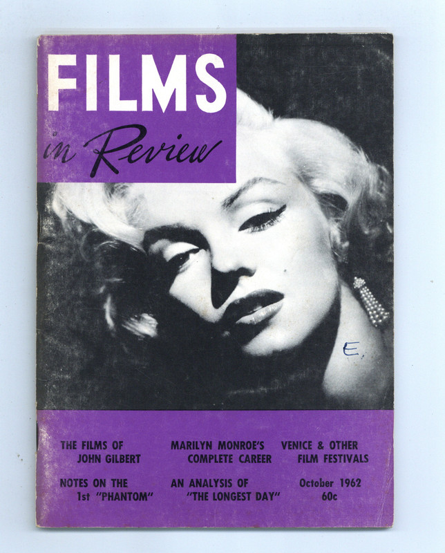 Films in Review Vol. 13 #8 FN 1962
