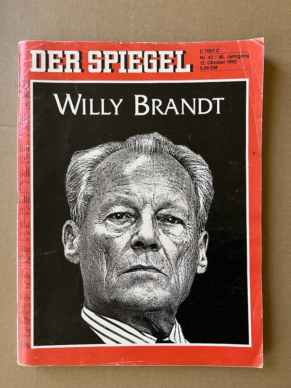 Der Spiegel No. 42 • Oct 12 1992 Willy Brandt Memorial Issue German Magazine