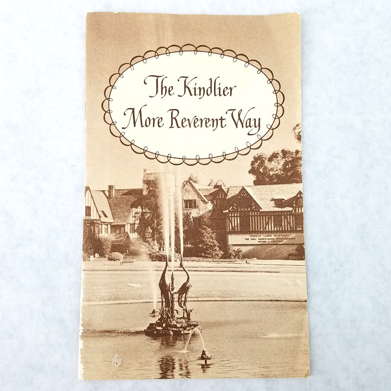 Forest Lawn Memorial Park, Glendale, California 1952 Illustrated Booklet