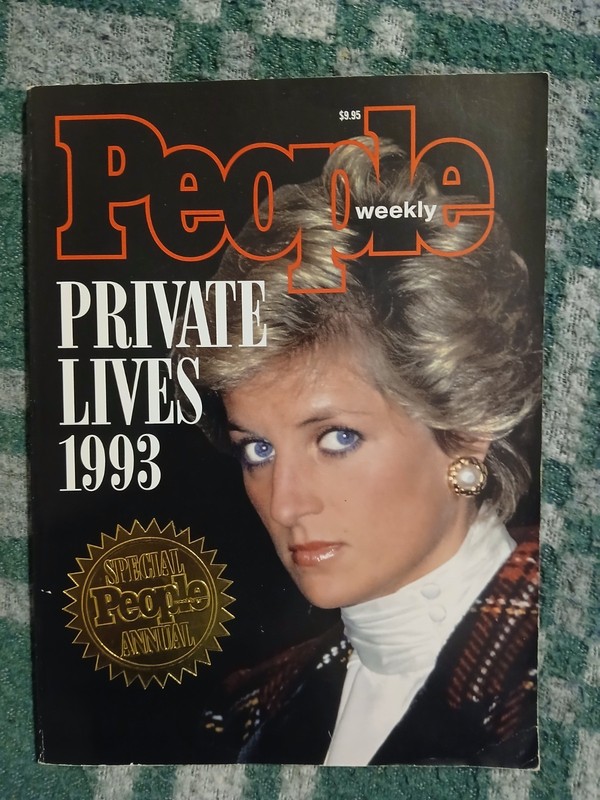 Vintage Book People Weekly Private Lives 1993 Princess Diana on Cover Time Inc