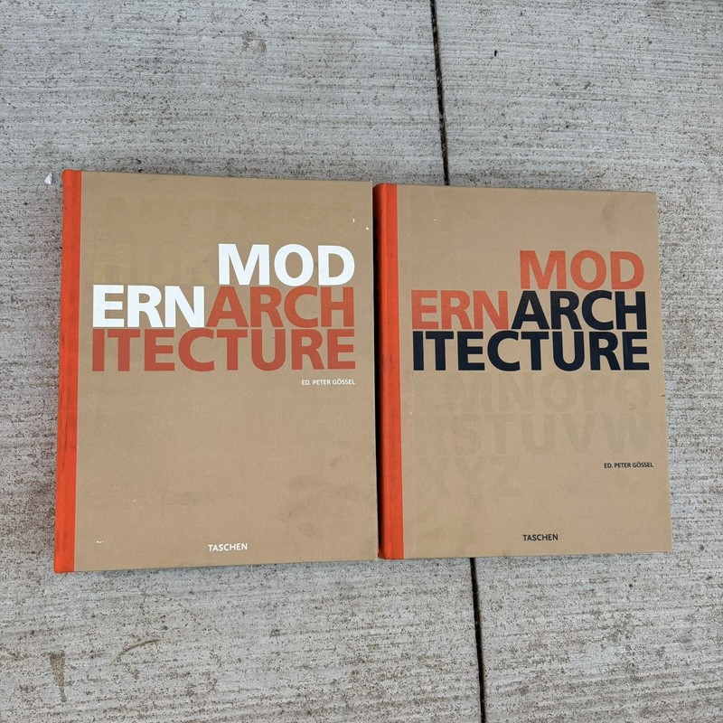 TASCHEN A-Z OF MODERN ARCHITECTURE 2 BOOK SET DESIGN ART Ed. By Peter Gossel -NL