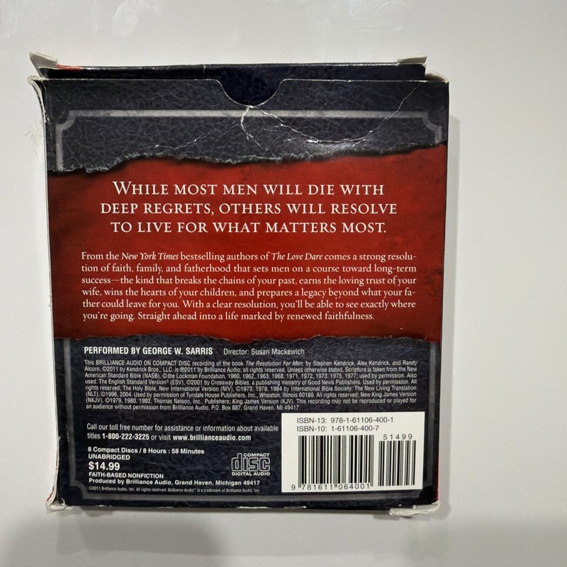 Resolution for Men by Alex Kendrick, Randy Alcorn and Stephen Kendrick (2013,... gallery