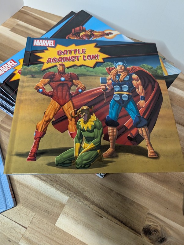 Marvel Kids Book Lot of 8 Hardcover Captain America Hulk Spiderman Thor Fan 4 gallery
