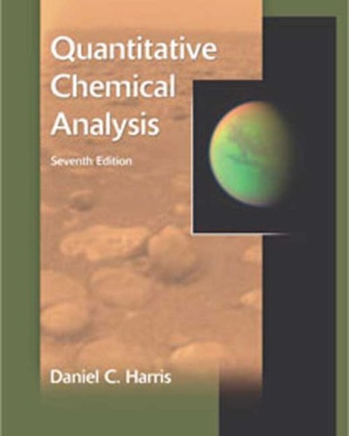 Quantitative Chemical Analysis Hardcover Daniel C. Harris