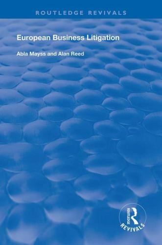 European Business Litigation, Hardcover by Mayss, Abla; Reed, Alan, Like New …