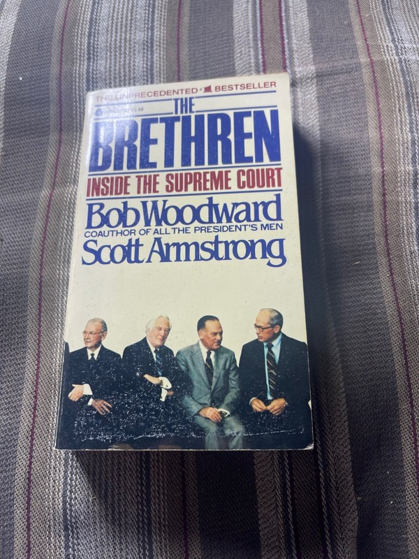 Vintage Paperback Novel THE BRETHREN INSIDE THE SUPREME COURT Bob Woodward