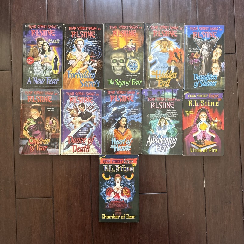 Lot of 11 Fear Street Sagas Books by R.L Stine #1,3,4,5,6,7,8,9,10,11,12 Vintage