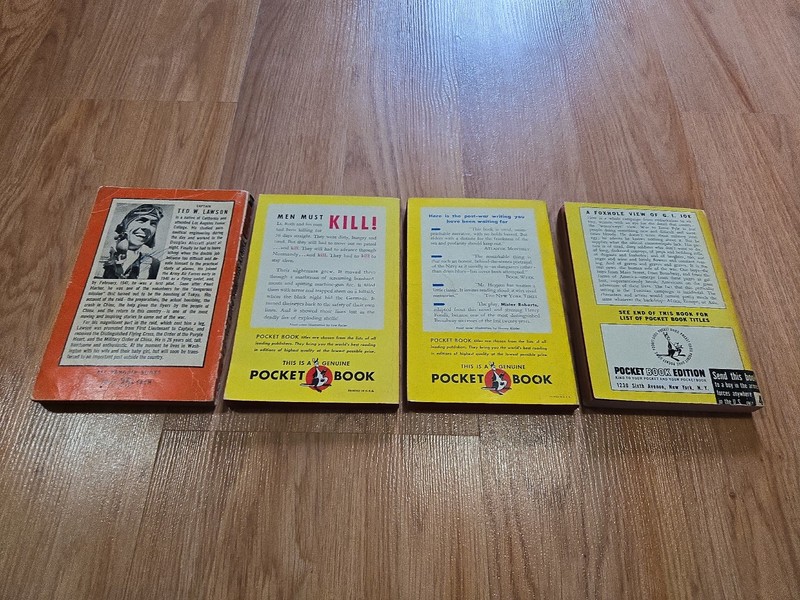 Pocket Book WW2 WWII VTG PAPERBACK LOT Mister Roberts Here Is Your War Combat gallery