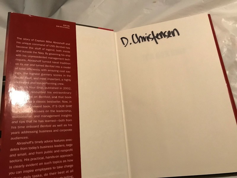 IT'S OUR SHIP Captain D. Michael Abrashoff 2008 First Edition 1st Printing gallery