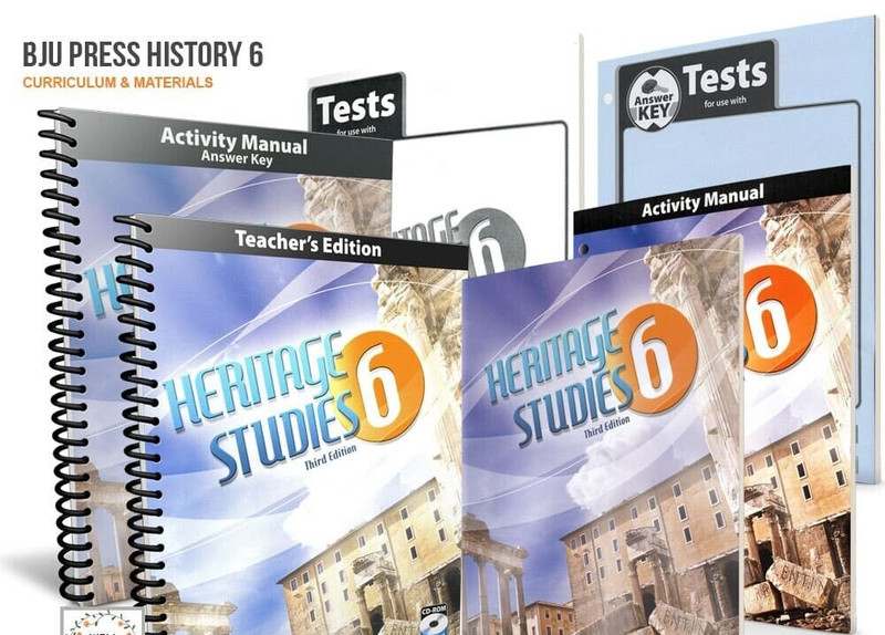 BJU Bob Jones 6th grade Heritage Studies 6 Student Teacher COMPLETE KIT 3rd Ed gallery