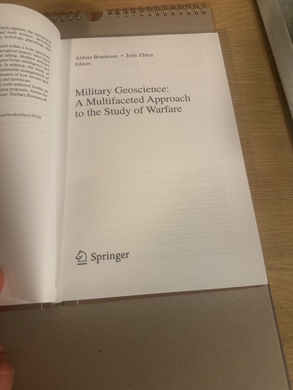 Military Geoscience: A Multifaceted Approach to the study of Warfare gallery