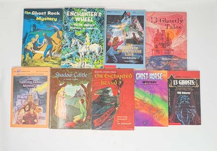 Vintage Children’s Ghost Mystery Book Lot 8 Scholastic Apple Paperbacks Horror