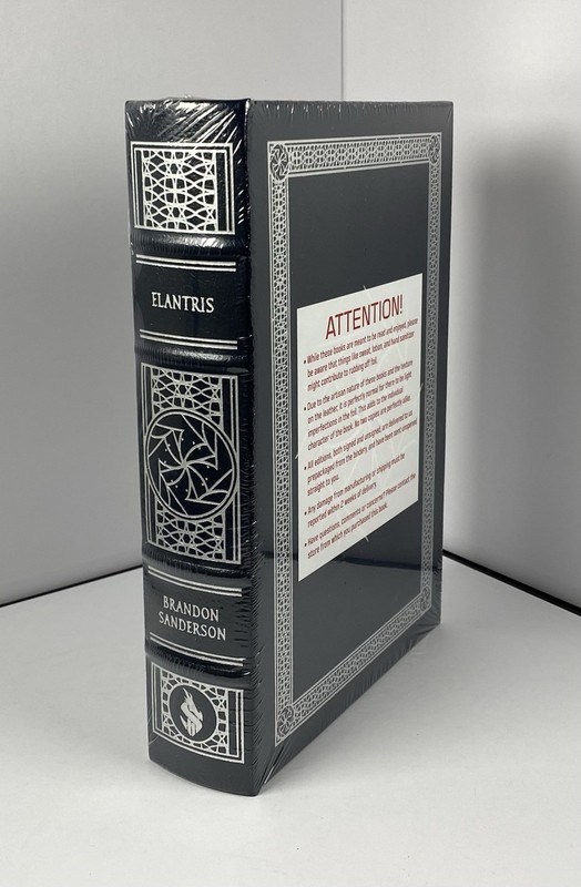 SIGNED & SEALED Elantris Leatherbound Book Brandon Sanderson Dragonsteel Cosmere