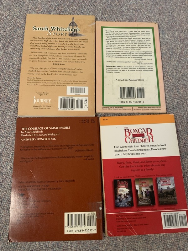 Lot Of 4 Books- Girls Historical Fiction Elementary Level Homeschool AO Y1-3 CM gallery