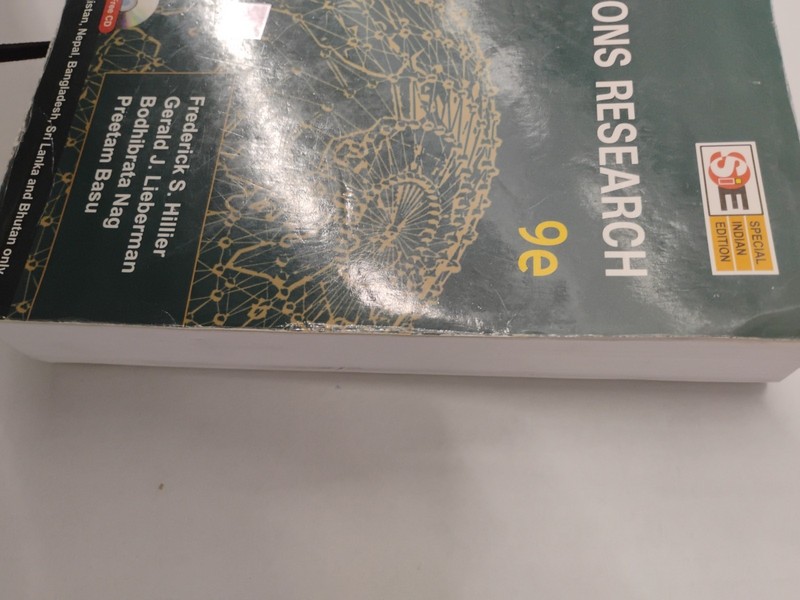 INTRODUCTION TO OPERATIONS RESEARCH By Hillier, Stains gallery