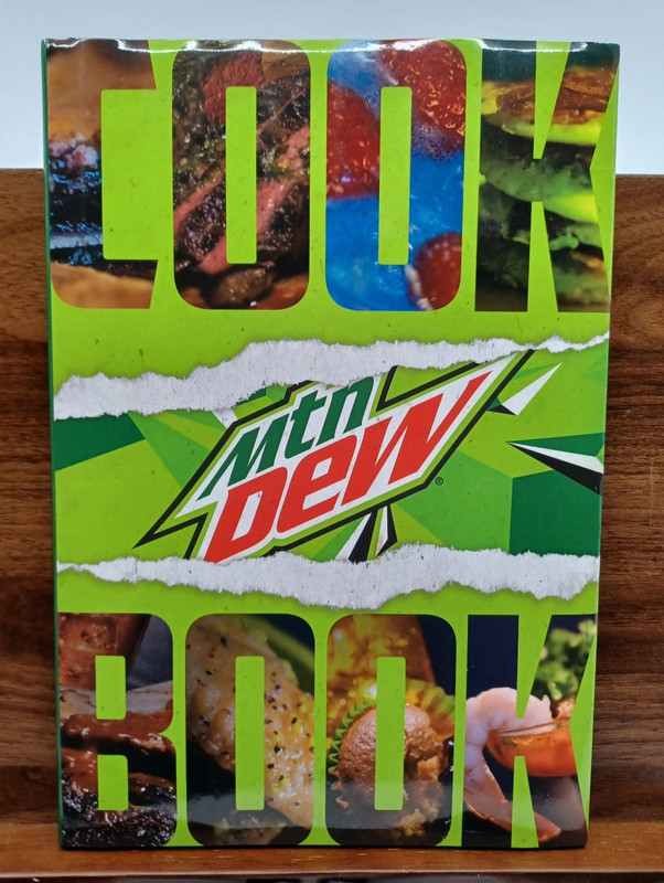 Mountain Dew Cookbook THE BIG BOLD BOOK OF MTN DEW Rare Limited 80th Anniversary