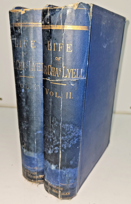 Life Letters Journals Sir Charles Lyell 1st Ed 1881 John Murray 2 Vols Darwin