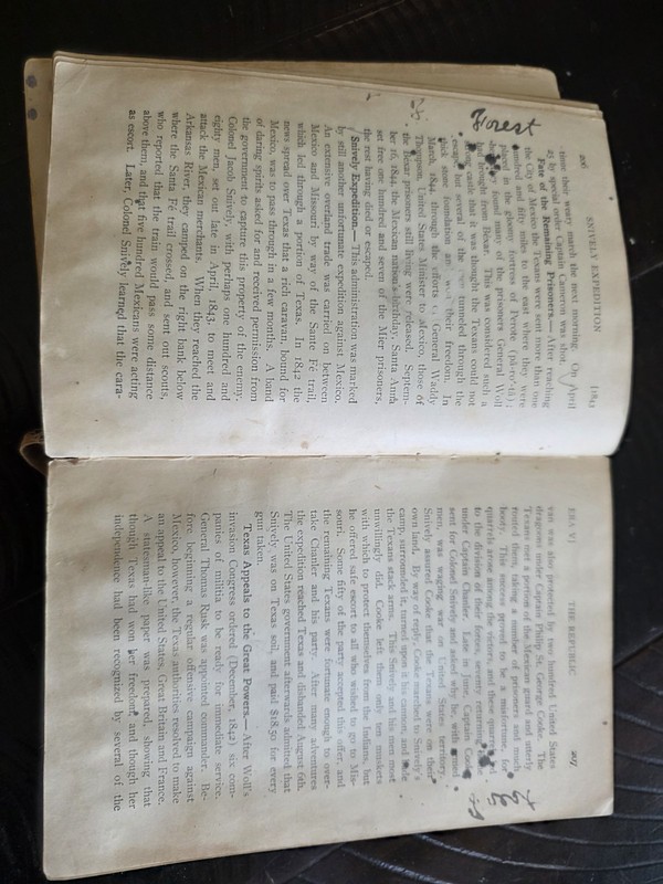A History of Texas, Revised; Mrs. A. J. H. Pennybacker, 1908(Revised), Fair cond gallery