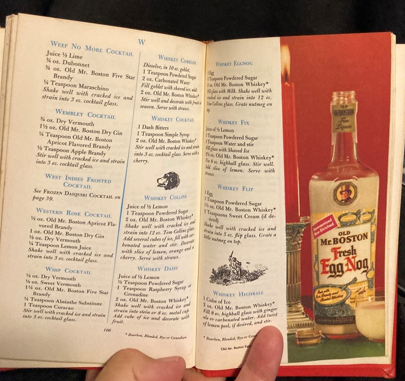 Official Bartender's Guide 1966 Old Mr. Boston De Luxe 149 pages PET RESCUE gallery