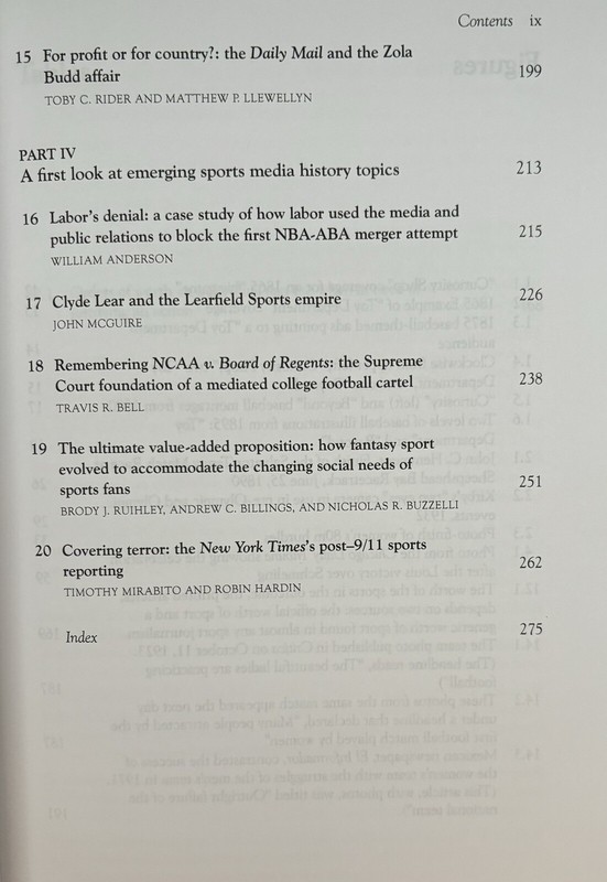 Sports Media History: Culture, Technology, Identity ed. John Carvalho, Hardcover gallery