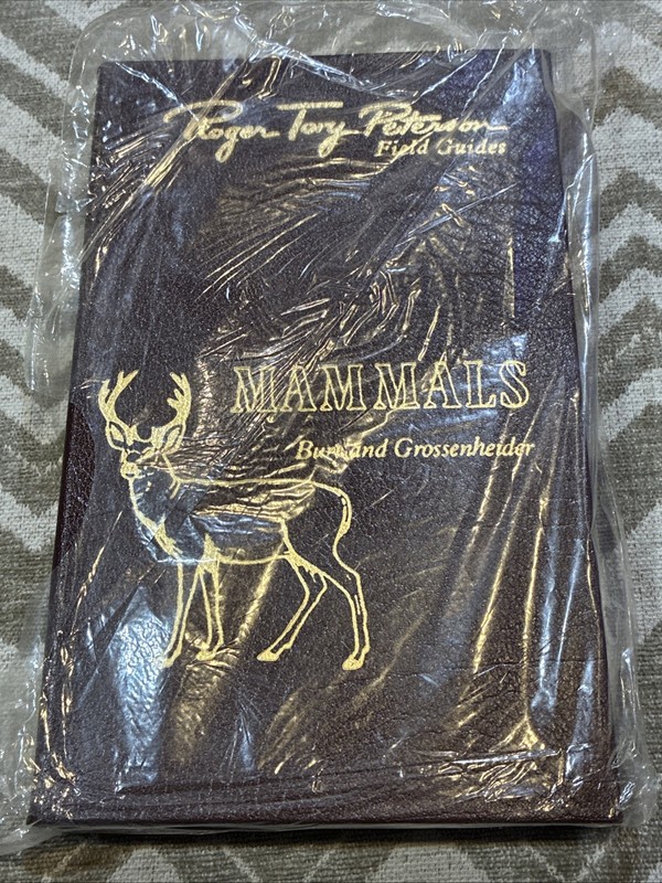ROGER TORY PETERSON FIELD GUIDE 50th ANNIV. LEATHER BOUND BOOK MAMMALS