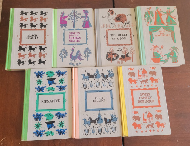 Lot of 7 Junior Deluxe Editions – Alcott, Sewell & More – 1950s HC