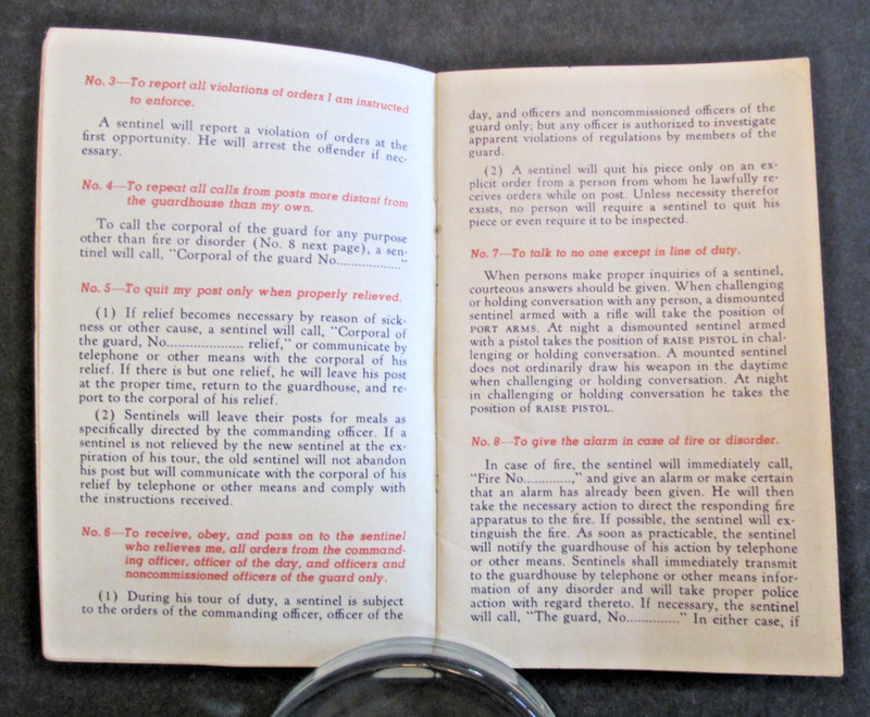 1941 General Orders Interior Guard Duty Handbook Booklet Acme Breweries CA gallery