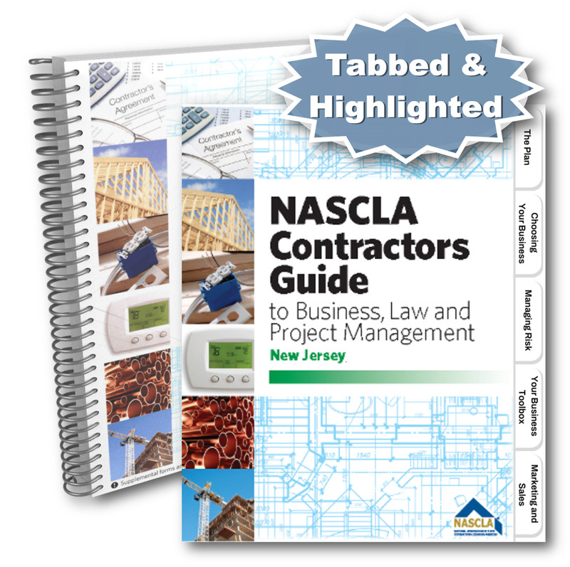 Professionally Tabbed & Highlighted NASCLA New Jersey 2nd Edition Spiralbound