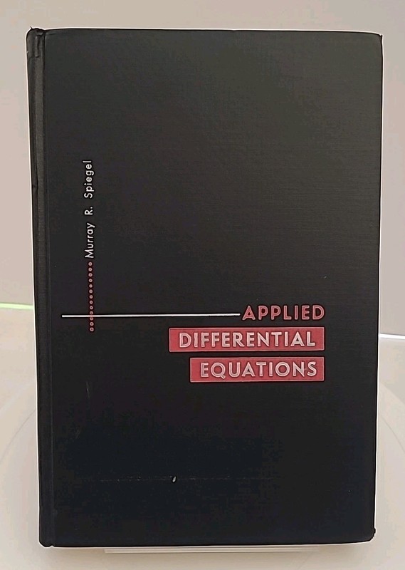 Vintage 1962 Applied Differential Equations by Murray R. Spiegel HC
