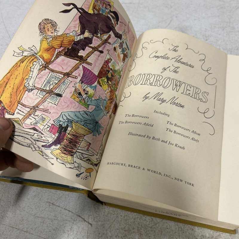 Complete Adventures of the Borrowers Mary Norton HC 1967 First American Edition gallery