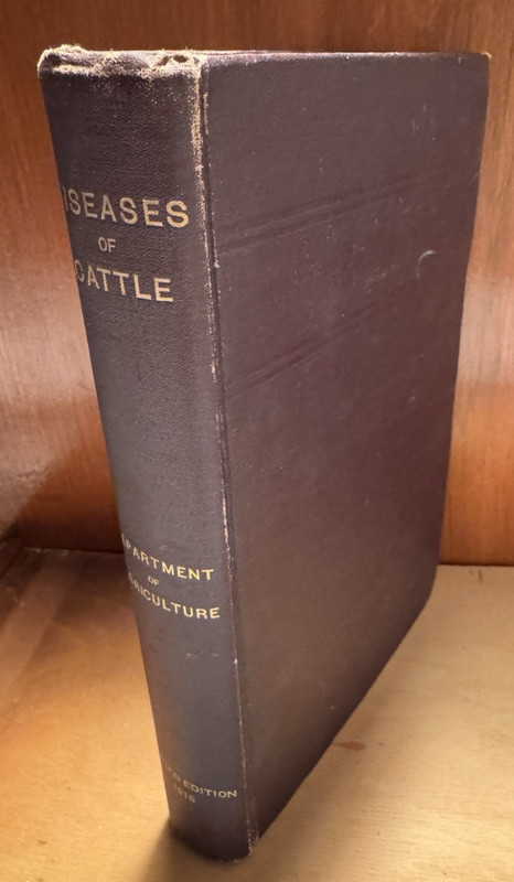 Antique Book «Special Report on Diseases of Cattle»-Revised Ed. 1916-Rare Piece
