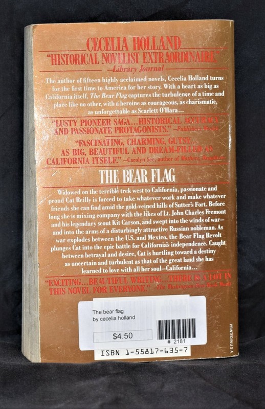 The Bear Flag by Cecelia Holland 475 pages c1990 Paperback gallery