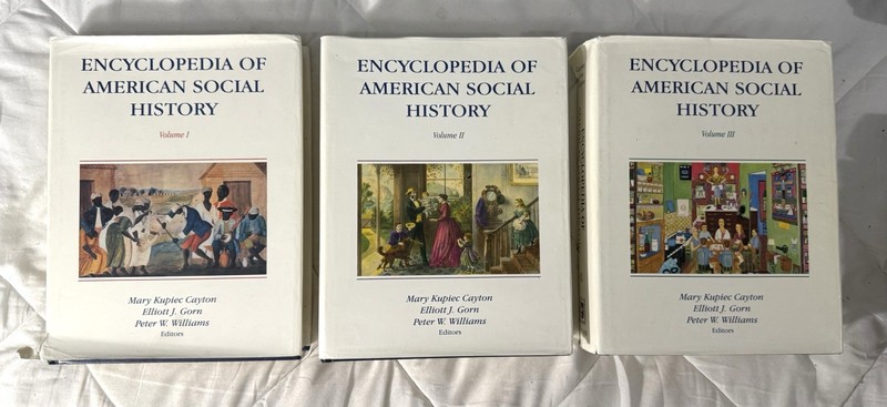 ENCYCLOPEDIA OF AMERICAN SOCIAL HISTORY 3 Vol Set 1993 Scribers 1st/1st Cayton