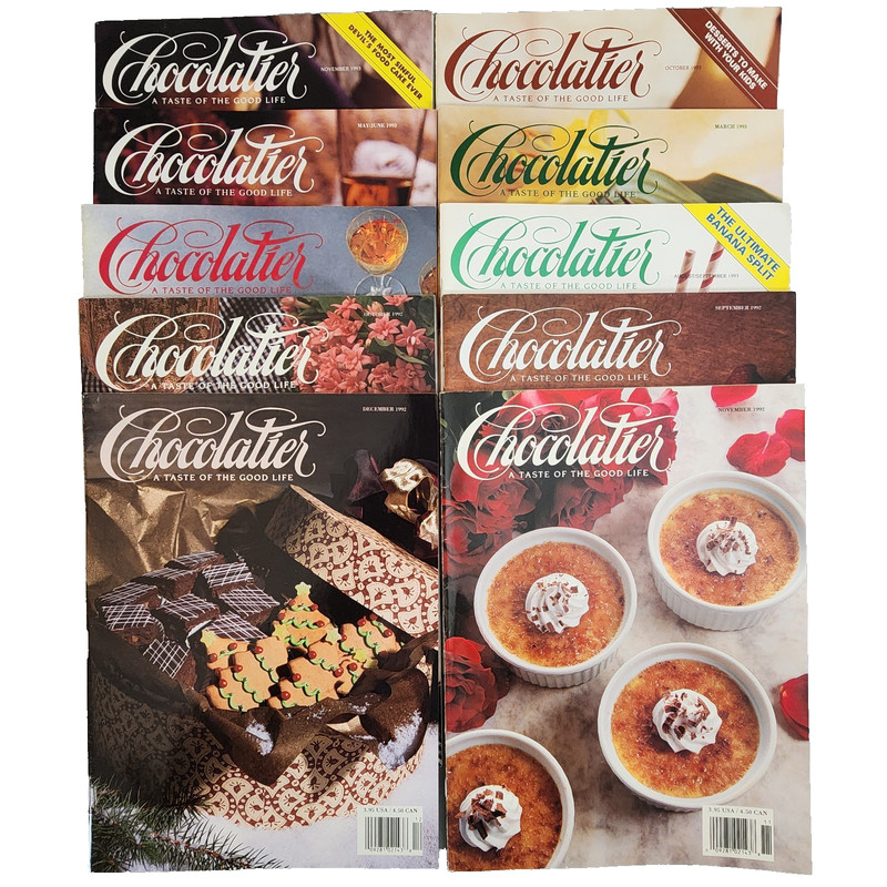 Chocolatier Magazine 1992-1993 – Lot of 10