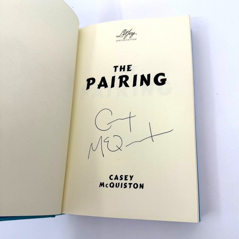 LitJoy The Pairing Casey McQuiston Signed Special Edition Hardcover Book Romance gallery