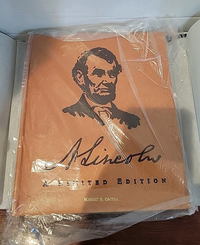 1999 Abraham Lincoln Limited Leather Bound Edition Biography Book #273/ 913