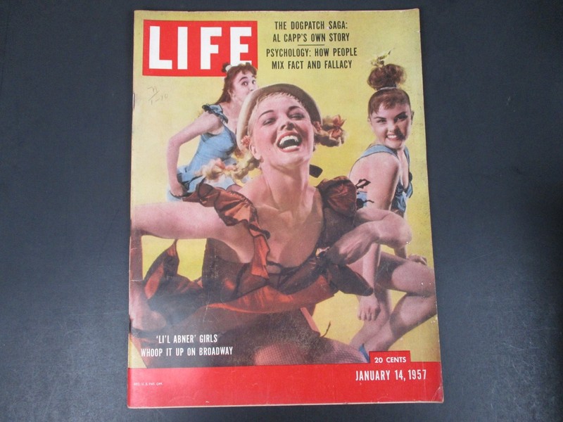 1957 January 14 LIFE Magazine, ‘Li’l Abner’ Girls on Broadway