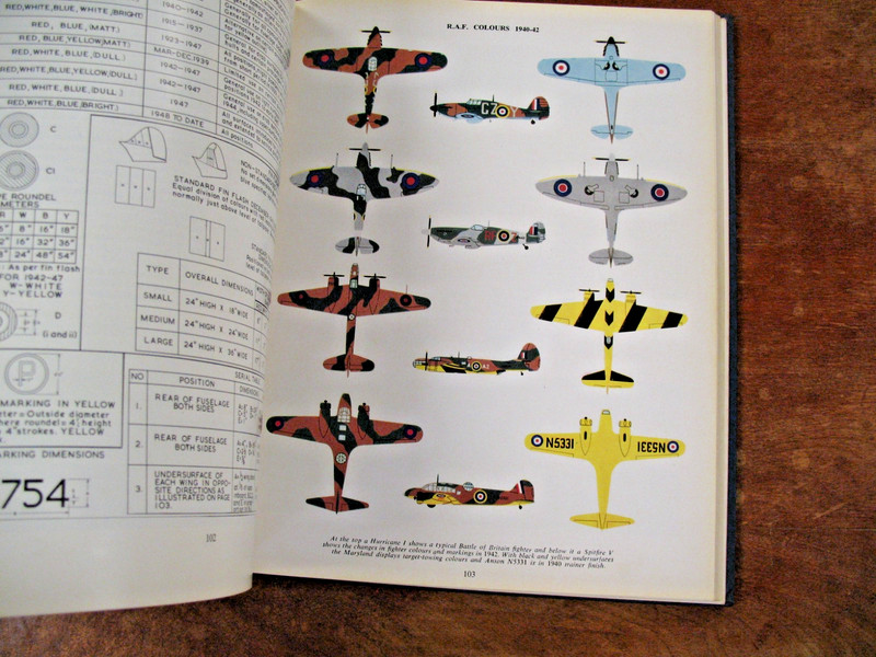 AIRCRAFT CAMOUFLAGE & MARKINGS 1907 - 1954 ERIC ROBERTSON PUB. HC/ D/J 1956 gallery