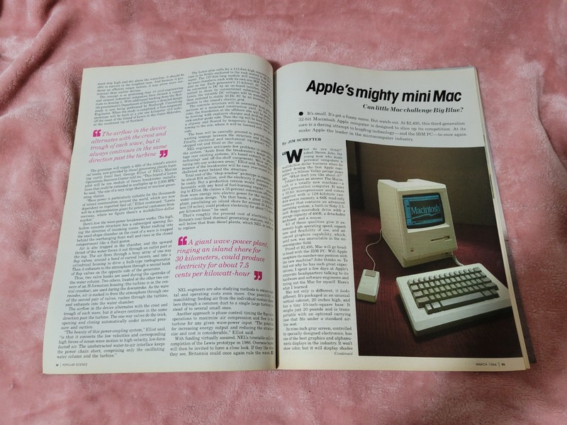 Popular Science Magazine March 1984 Apple's 32-Bit Mini Mac, Steve Jobs gallery