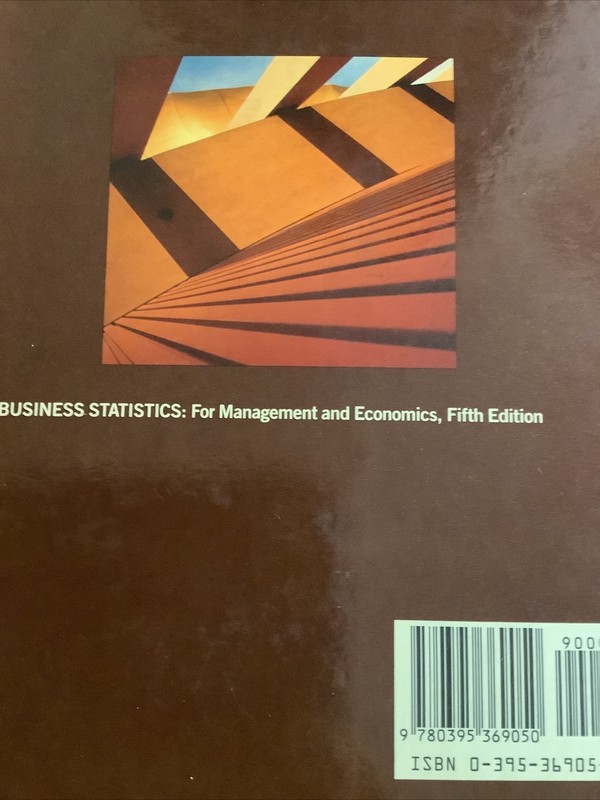 BUSINESS STATISTICS FOR DANIEL/TERRELL'S By Wayne W. Daniel -Fifth Edition gallery