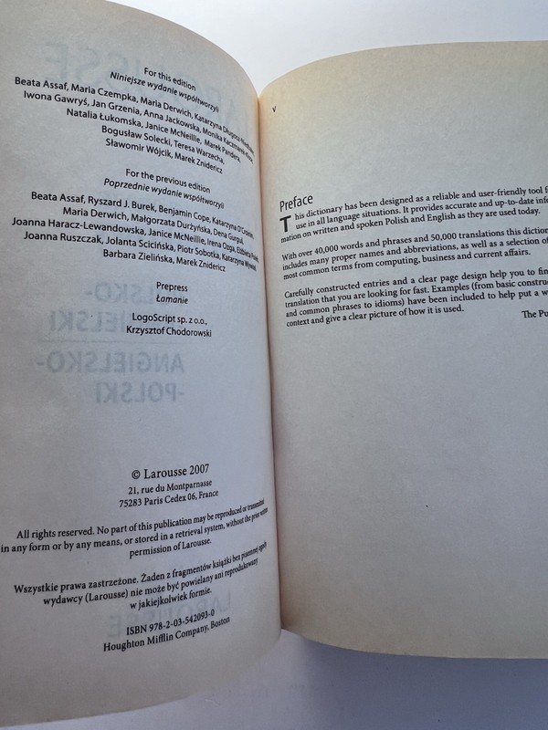 LAROUSSE POCKET POLISH-ENGLISH/ENGLISH-POLISH DICTIONARY *Excellent Condition* gallery